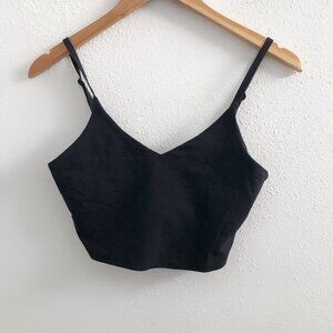 ATHLETA Elation V-Neck Crop Bra Size Small